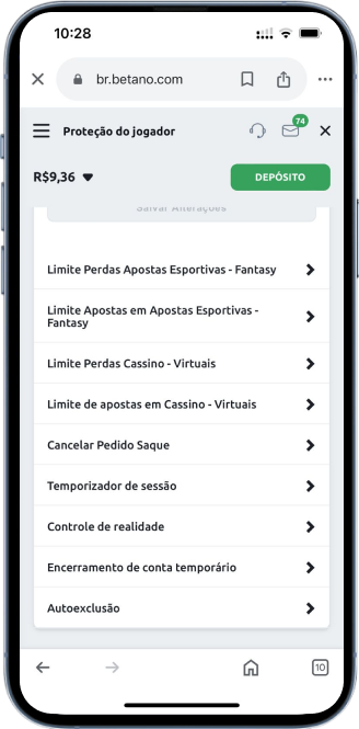 Ferramentas de segurança disponíveis no site da betano para bloquear jogos de azar no celular 